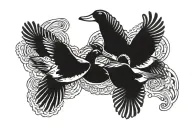 ducks flying together tattoo design idea