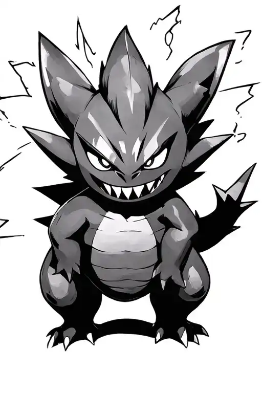Pokemon Gengar tattoo design idea