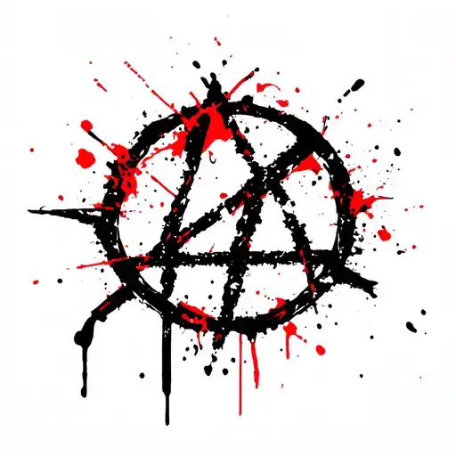 anarchy symbol tattoo design idea