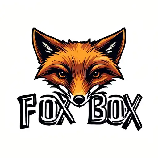 "Fox Box" "Fox Box" Logo for a mobile battery pack. Battery pack is for the military. tattoo design idea