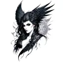 Morrigan tattoo design idea