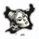 adele tattoo design idea