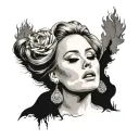 adele tattoo design idea