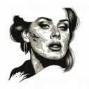 adele tattoo design idea