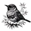 songbird tattoo design idea