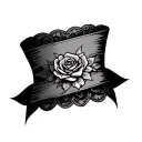 Garter tattoo design idea