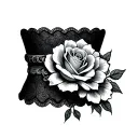 Garter tattoo design idea