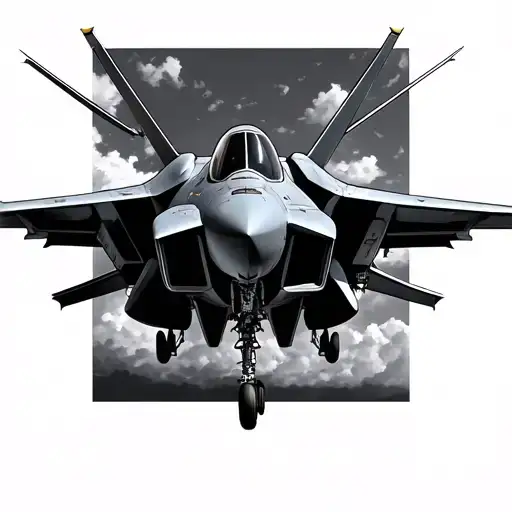 F18 Hornet tattoo design idea