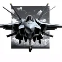 F18 Hornet tattoo design idea