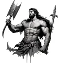 David And Goliath tattoo design idea