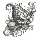 boo tattoo design idea