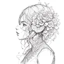 something that shows how one had struggle with self image, bullying, and feeling like enough, but still growing tattoo design idea