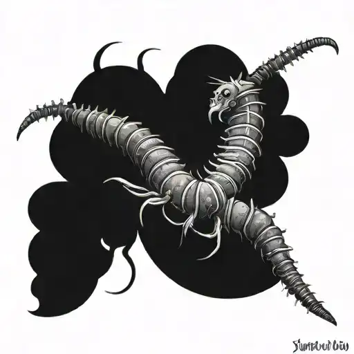 centipede wrapping around my ankle tattoo tattoo design idea