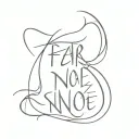 Fear None tattoo design idea
