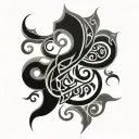 Arabic calligraphy tattoo design idea