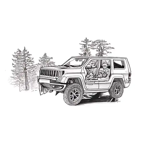 a jeep cherokee tattoo design idea