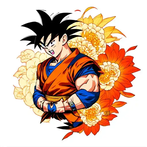 DBZ and Cell Cell tattoo design idea