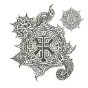 duty karma dharma tattoo design idea