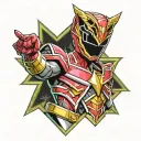 power ranger tattoo design idea