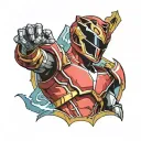 power ranger tattoo design idea