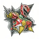 power ranger tattoo design idea