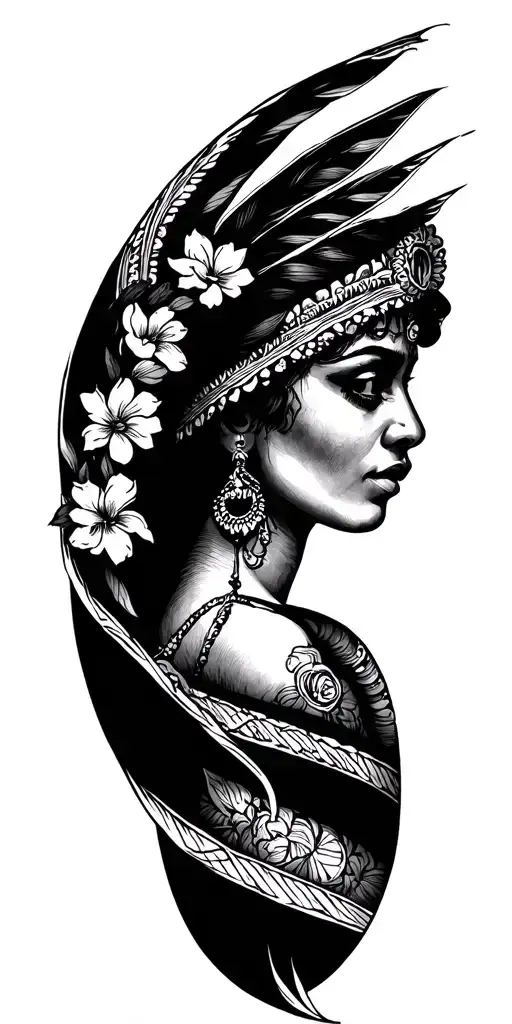 Mexican drug tattoo design idea