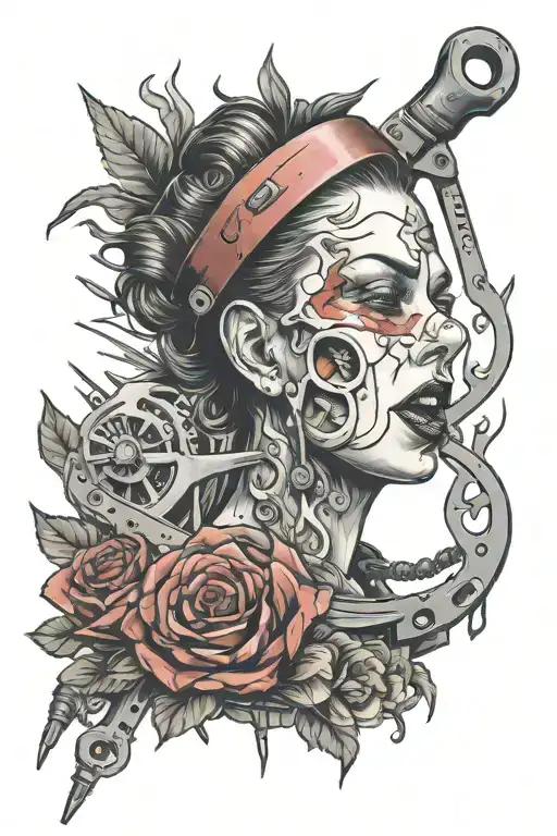 tattoo inspired Saw movie for woman tattoo design idea