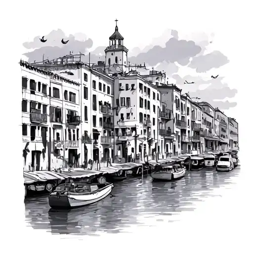 Naples city tattoo design idea