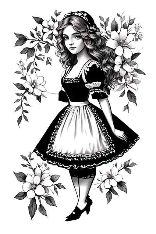 Alice in the country of miracles tattoo design idea