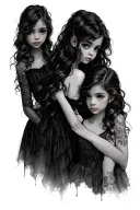 3 Daughters tattoo design idea