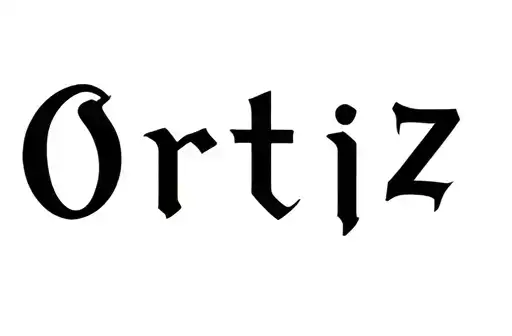 "Ortiz" tattoo design idea