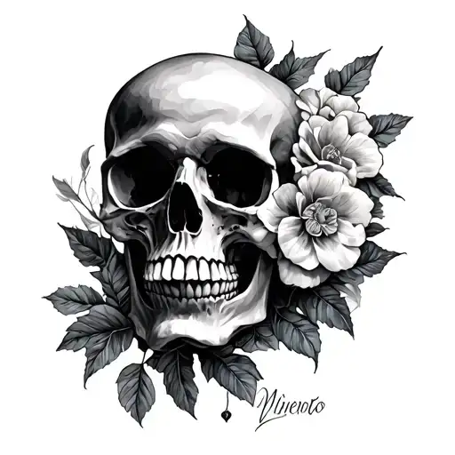 Memento Vivere Memento Mori tattoo design idea