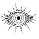 evil eye tattoo design idea