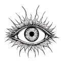 evil eye tattoo design idea