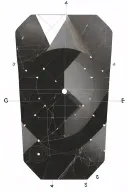 fibonacci sequence with compass design tattoo design idea