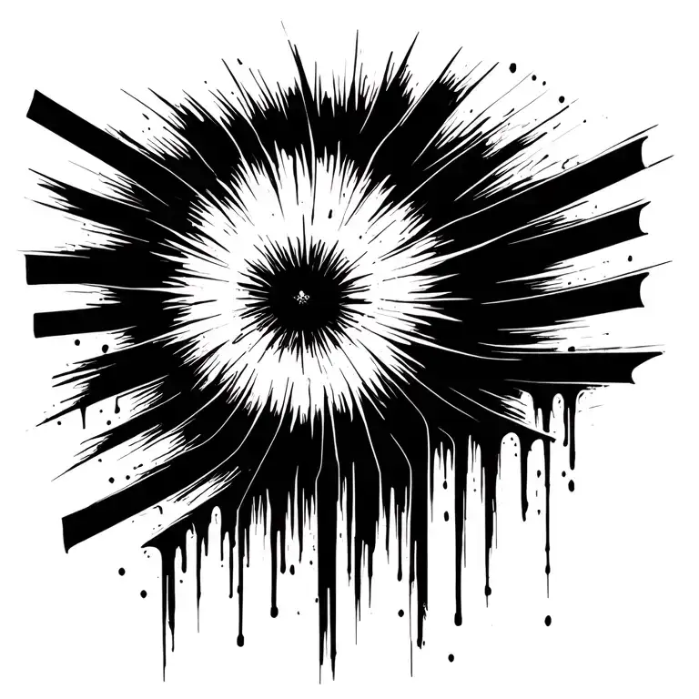 2 black bars from top to bottom tattoo design idea