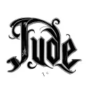 "Jude" Two Word Ambigram Generator tattoo design idea