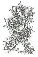 small pornstar tattoo design idea