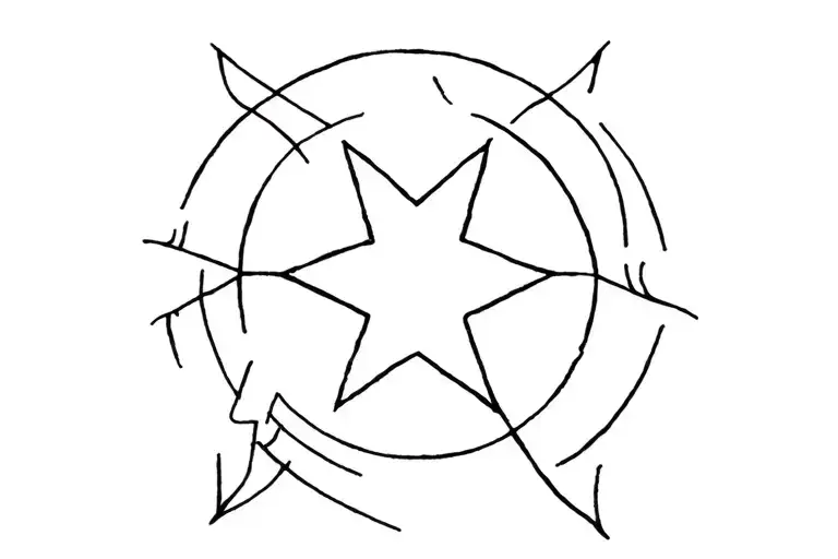 star sign tattoo design idea