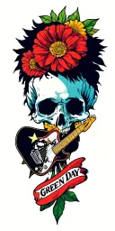 green day band symbols and artwork tattoo design idea