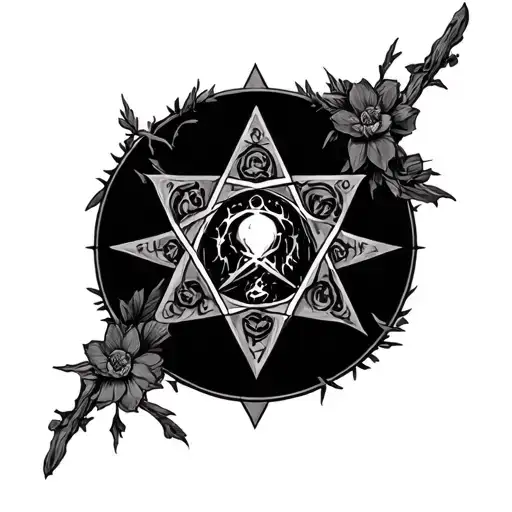 wicca tattoo design idea