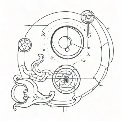 ying jang norway navigation tools tattoo design idea