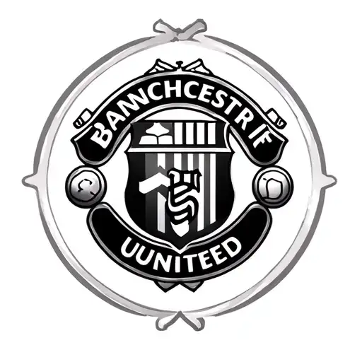 brøndby if, manchester united and barcelona logo combined tattoo design idea