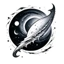 Comet tattoo design idea