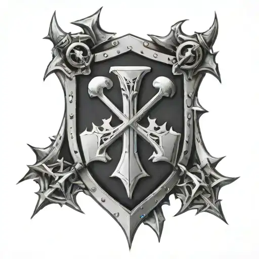 black templars logo warhammer tattoo design idea