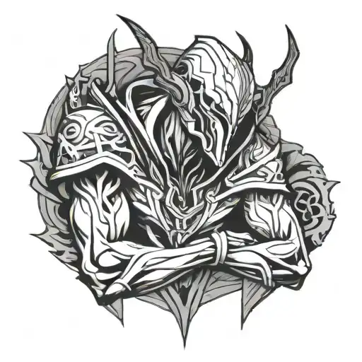 Jhin From league of legends tattoo design idea
