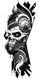 Cyberpunk 2077 Inspired tattoo design idea