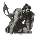 young  odysseus tattoo design idea