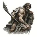 young  odysseus tattoo design idea