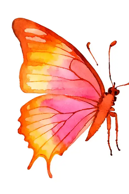 Infinity Butterfly metamorphosis portrayed tattoo design idea